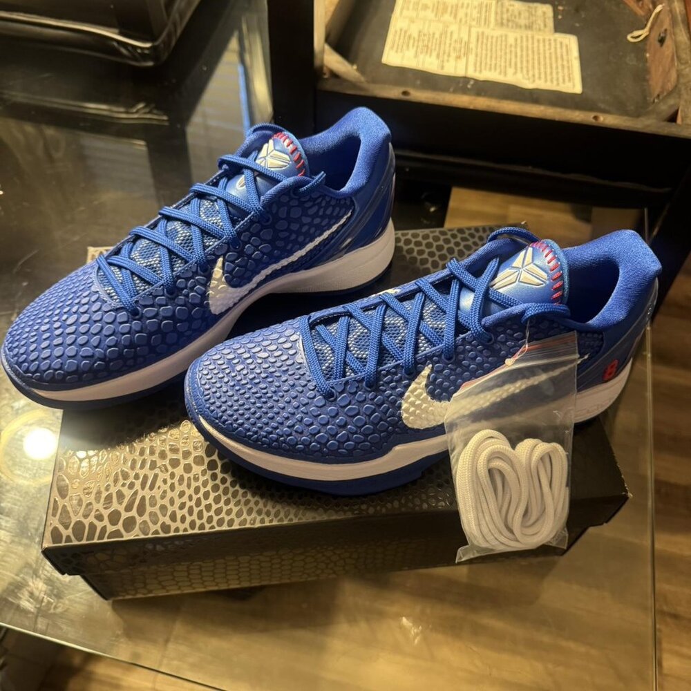 Nike Zoom Kobe 6 Protro Dodgers "Game Royal/White/University Red" sneaker
